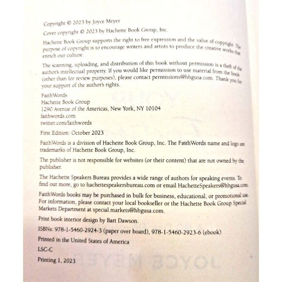 Joyce Meyer "Managing Your Emotions" ISBN 9781546029243 - Picture 3 of 4